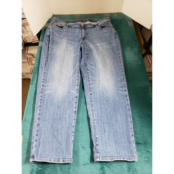 JJill Jeans Size 22 Womens Blue Pants Stretch Mid Rise Ladies Relaxed Boyfriend - Picture 2 of 12